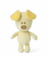 Pluche honden knuffel pip geel kopen