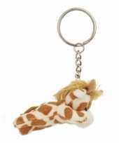Pluche sleutelhangers giraffe knuffel kopen