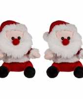 X kerstman pluche decoratie poppen knuffels kopen 10244542