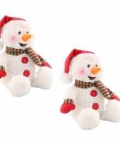 X stuks sneeuwpop knuffels muziek licht kerstpoppen geluid kopen