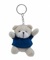 X teddybeer knuffels sleutelhangertjes blauw kopen